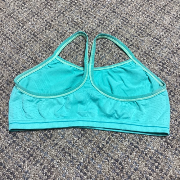 $5 Bundled * Champion Teal Blue Racerback Sports Bra * Size Girls Large - Picture 3 of 7